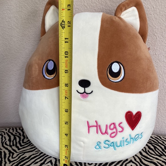 Corgi Dog Squishmallow EUC Hugs Squishes Heart Valentine Love - Picture 2 of 6